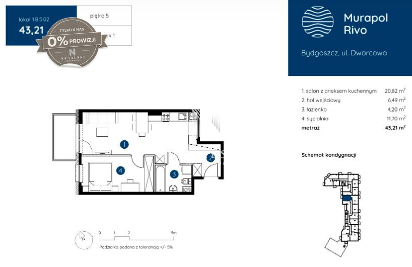 Mieszkanie Sprzedaż Bydgoszcz Śródmieście Dworcowa 4