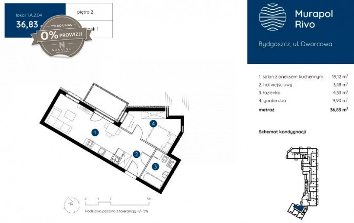 Mieszkanie Sprzedaż Bydgoszcz Śródmieście Dworcowa 2