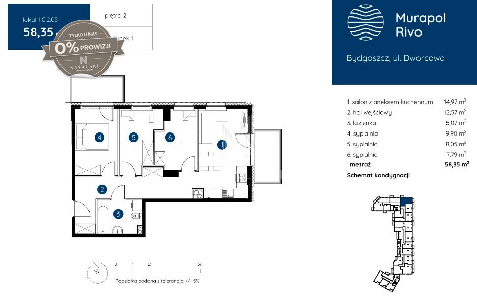 Mieszkanie Sprzedaż Bydgoszcz Śródmieście Dworcowa 2