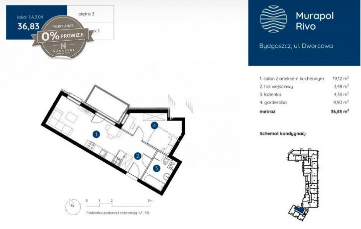 Mieszkanie Sprzedaż Bydgoszcz Śródmieście Dworcowa 2