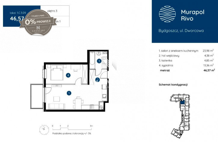 Mieszkanie Sprzedaż Bydgoszcz Śródmieście Dworcowa 2